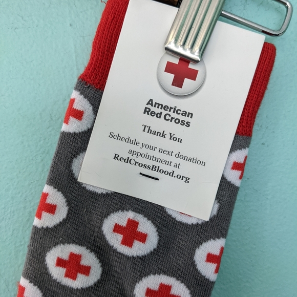 Red Cross Novelty Socks One Size - Picture 2 of 3